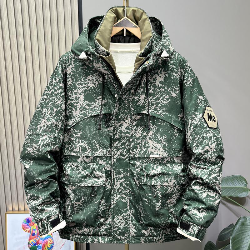 Большие размеры 5XL-11XL Модные мужские парки оверсайз Зимнее пальто с капюшоном Повседневная свободная теплая верхняя одежда Мужские куртки