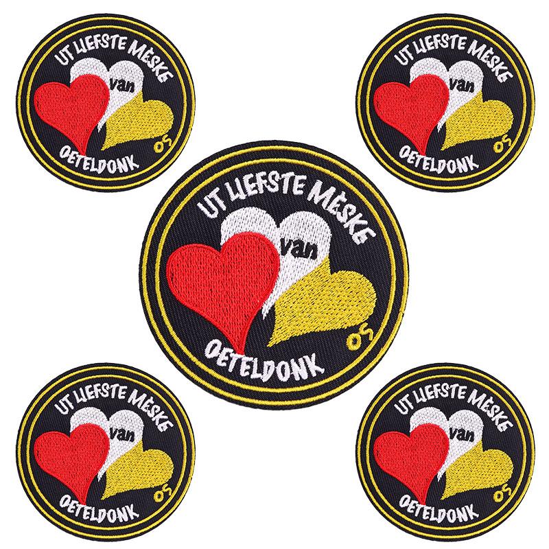 5 шт. Оптом Эмблема Нидерландов Этельдонк Вышитые нашивки Пришивные нашивки для одежды Нашивка Карнавал Нидерландов Сделай сам