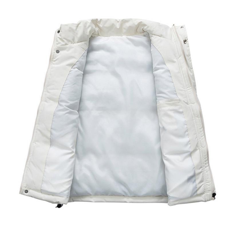Men S Thick Stand Collar Sleeveless Winter Casual Waistcoat