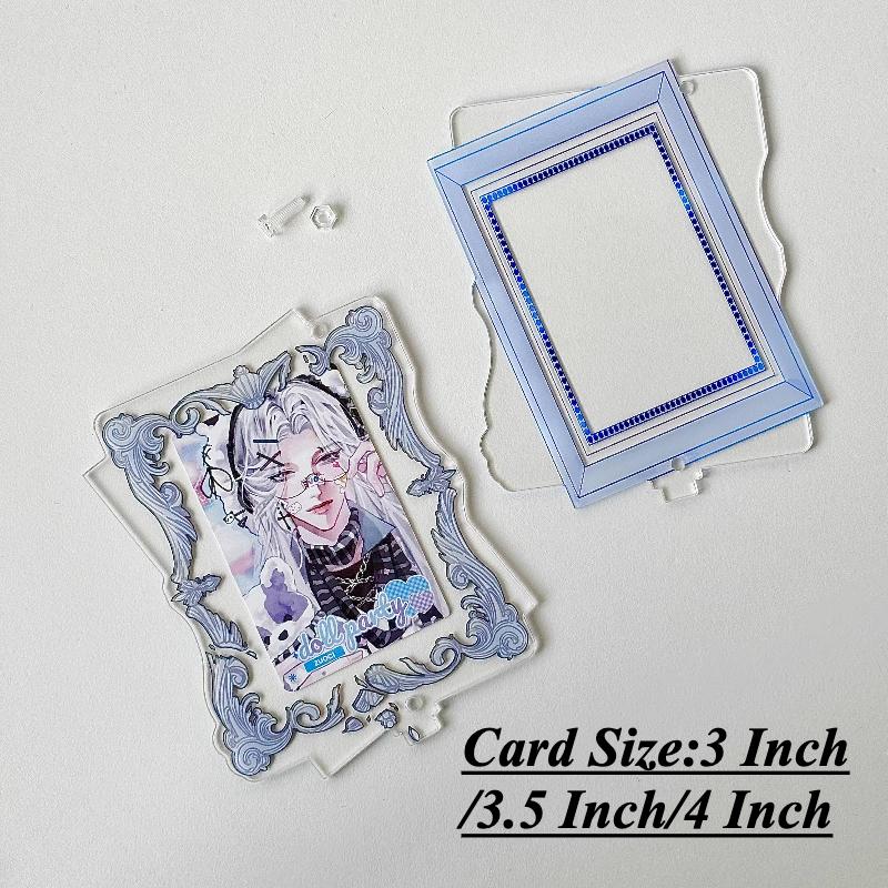 Double-sided Irregular Acrylic Photo Frames for Girls Room Decor Original Design 3 Inch Kpop Idol Card Sleeves Wholesales 2025