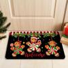 Vikama1/2Pcs Christmas Kitchen Floor Mat Home Decor Bedroom Living Room Balcony Strip Carpet Fun Indoor Outdoor Welcome Mat