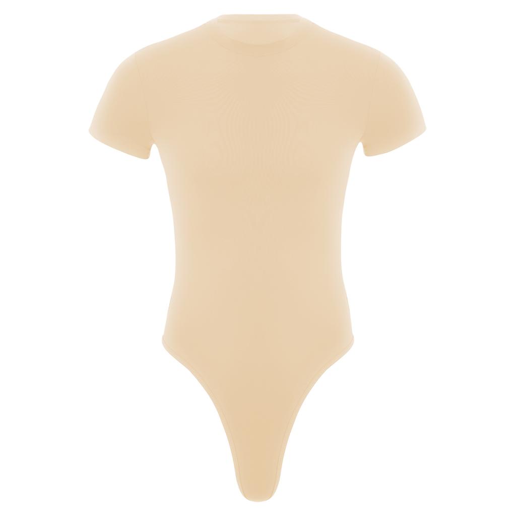 Men's One Piece Thongs Bodysuit Short Sleeve Button Crotch Shirt Leotard Snappies Rompers Jumpsuit