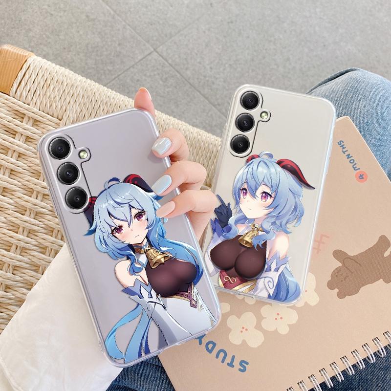 Мягкий прозрачный силиконовый чехол с рисунком из мультфильма для Samsung A55 M35 S24 Xiaomi Redmi Note 13 Poco C65 iPhone Camera Противоударный защитный чехол