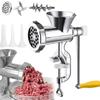 Manual Meat Grinder Table Hand Sausage Filler Stuffer Stainless Steel Kitchen