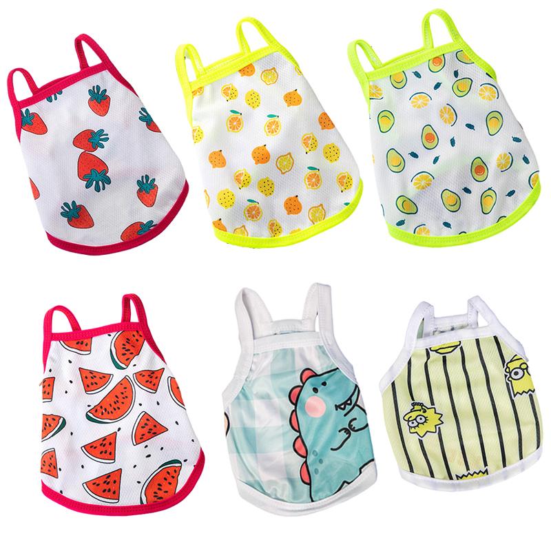 Летняя одежда для щенков для маленьких и средних собак, дышащий летний жилет без рукавов для домашних животных, костюм Тедди для чихуахуа