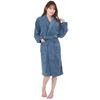Bathrobe Blue Microfiber Unisex Fluffy [ORIGINLIFE]