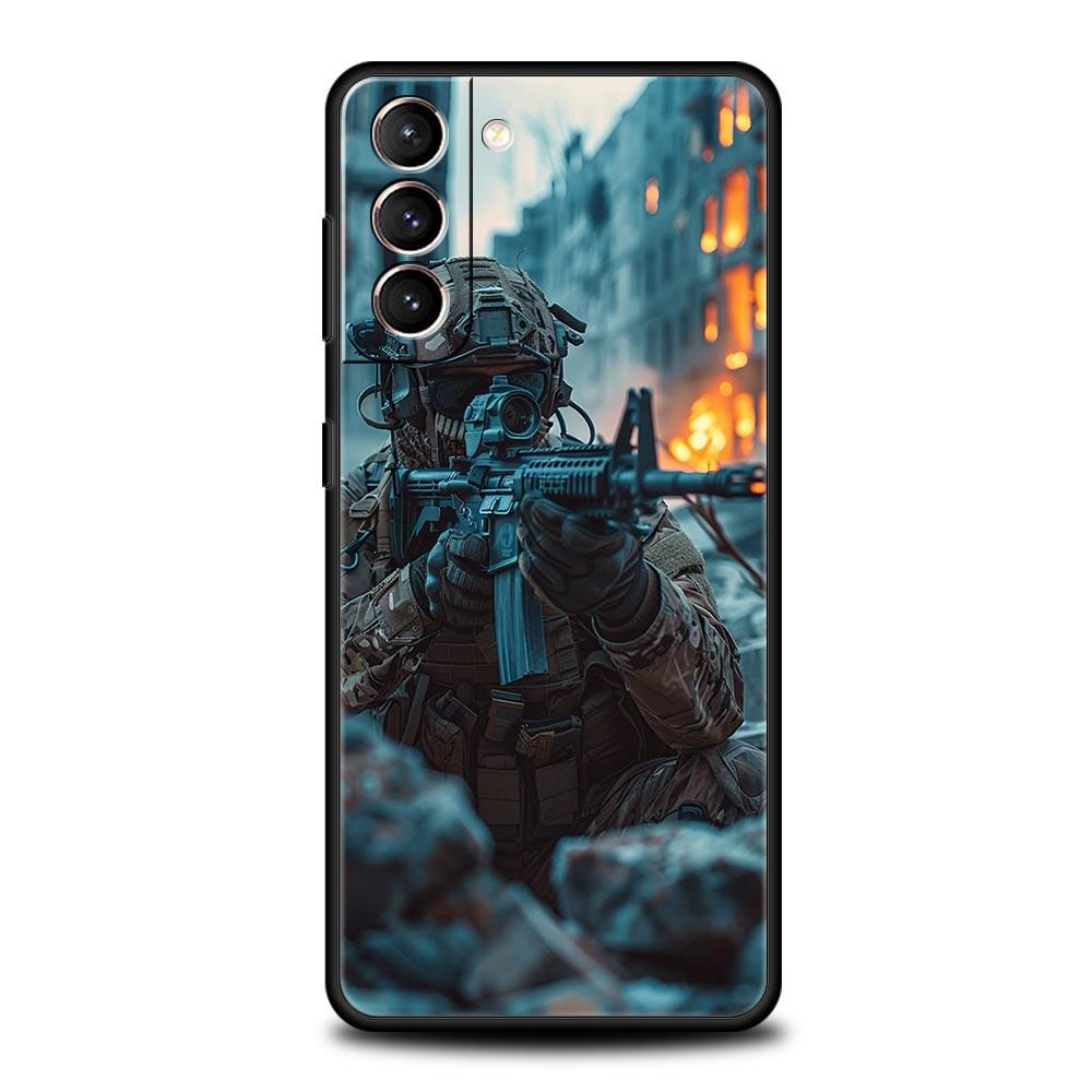 Чехол для телефона Спецназ Армии Военный Для Samsung Galaxy S25 S24 S23 S22 S20 Ultra S21 FE 5G S10 Plus S10E Мягкий ТПУ Чехол