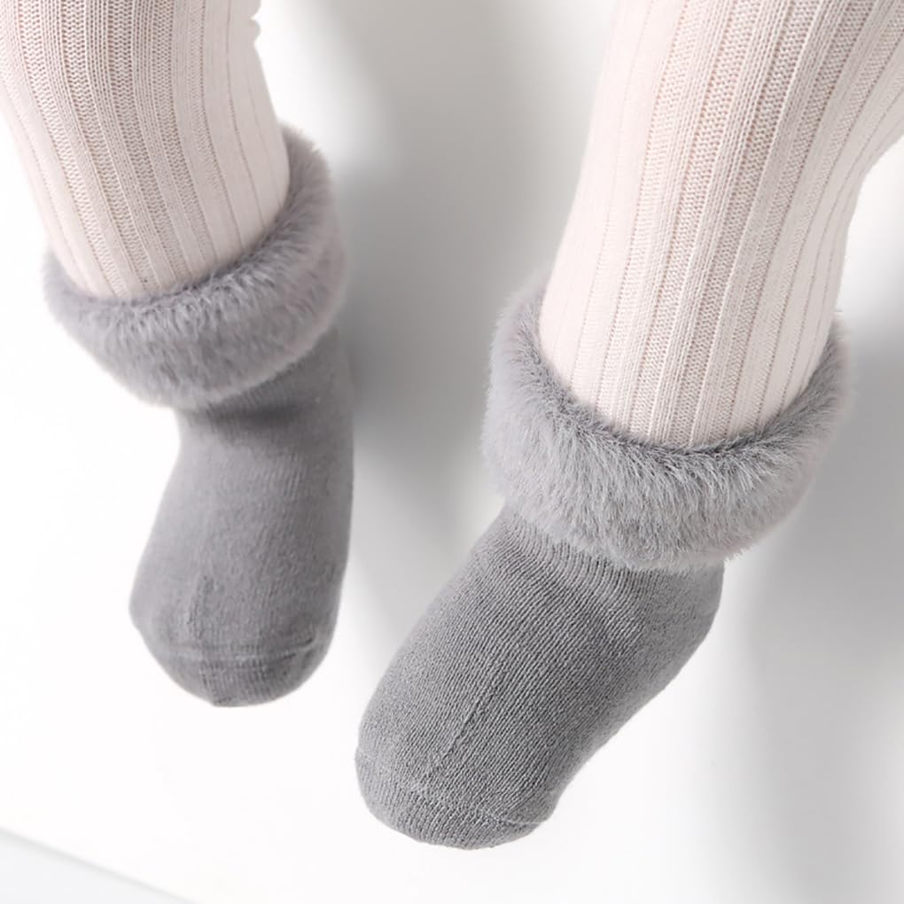 Детские носки для малышей 12–36 лет, набор из 5 пар [MOMSMENU] Носки, Хлопок, Мягкие, Осень, Зима, Толстые, Теплые, Месяцы,