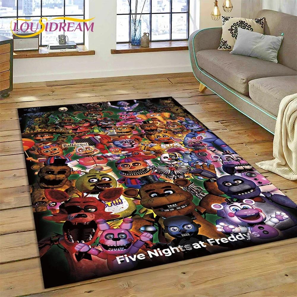3D Хоррор Игра FNAF-F Freddy Ковер Коврик для Гостиной Спальни Дома Украшение Дивана, Коврик для Игровой Зоны Детей Нескользящий Напольный Коврик Подарок