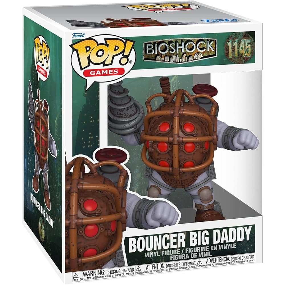 Funko Pop! BioShock Bouncer Большой Папочка Виниловая Фигурка Коллекционная Игрушка для Детей и Взрослых Фанатов Видеоигр