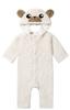 Baby Fashion Romper Fluffy Towel Fleece Bear Coverall 785002 Size 70 Off-White