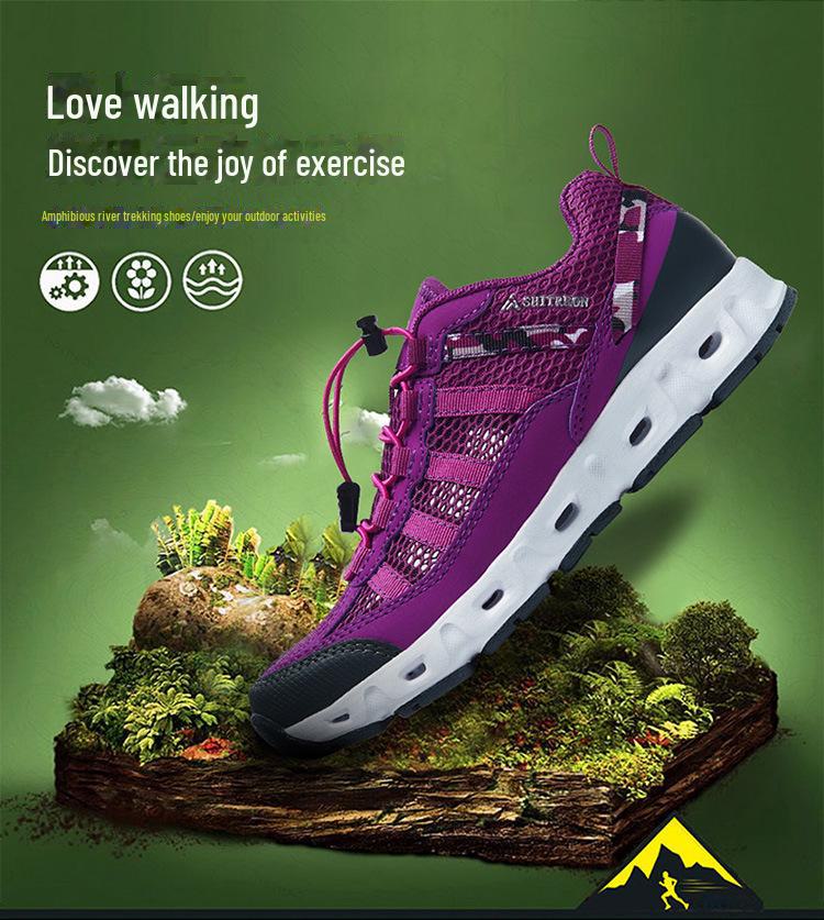 Летняя обувь River 2024 года: Мужская обувь для плавания на открытом воздухе, пляжа, снорклинга - доступны большие размеры