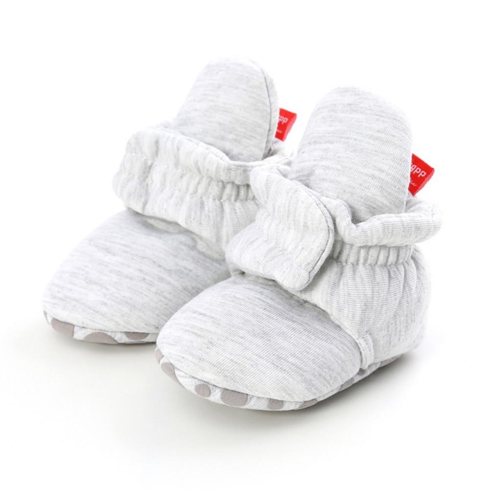 Infant Fluffy Snow Boots Winter Baby Boys Girls Shoes Soft Sole Star Print Fleece First Walker Toddler Plush Prewalker Newborn Boots 0-18M