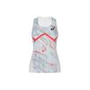 Knitted Printed Breathable Sleeveless Sports Vest Women Tops Gray 2092A386-022
