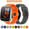 22mm Breathable Silicone Strap For Amazfit Bip 6 5 5 Unity/GTR 2 3 4 Sport Bracelet For Amazfit Stratos/Balance/Cheetah Pro Band