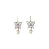 Серьги-подвески с мотивом бабочки ANNA SUI, титановый штифт с серебряным покрытием SAMA1540 XW
