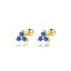 925 Sterling Silver Cartilage Stud Women's Earrings Zircon Flower Ear Lobe Tragus Helix Lip Rings Jewelry