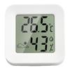 Thermometer Humidity Meter Indoor Mini LCD Display Time Temperature for Indoor