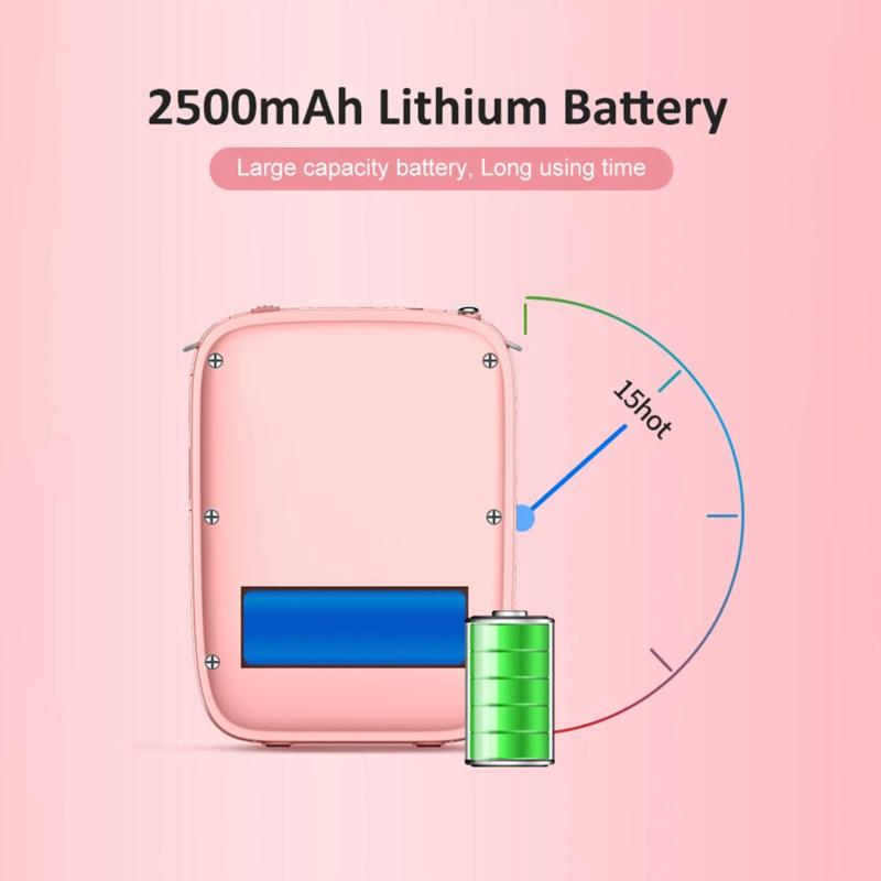 Портативный усилитель голоса 15 Вт, проводной микрофон, FM-радио, AUX, запись звука, Bluetooth-динамик, мегафон для учителей S278