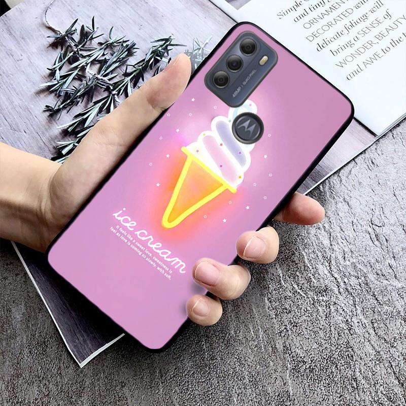 Чехол для торта с десертом и мороженым для Motorola Edge 50 40 Pro 40 30 Ultra Neo G Power G Stylus G Play E32 E20 E40