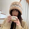 Women S Vintage Jacquard Knit Hat Autumn Winter Warm Ear Protection Beanie