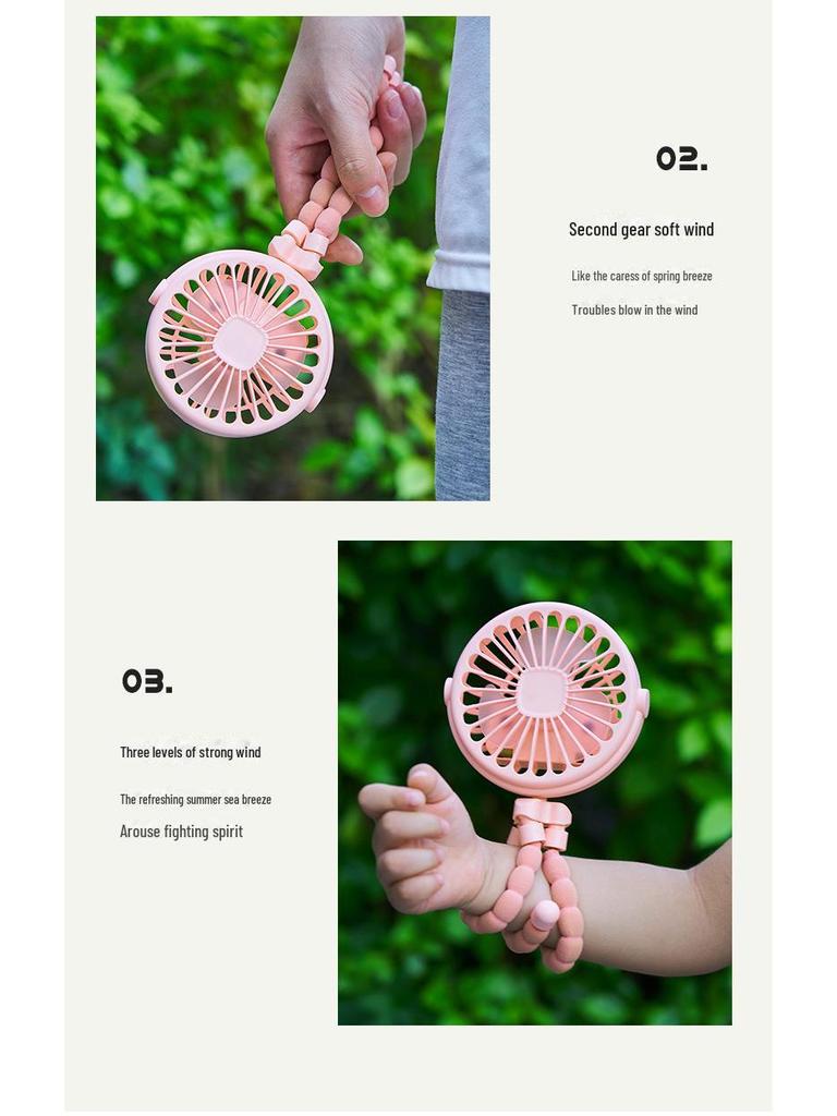 Octopus Портативная мини-коляска для младенцев и настольный вентилятор с ночником