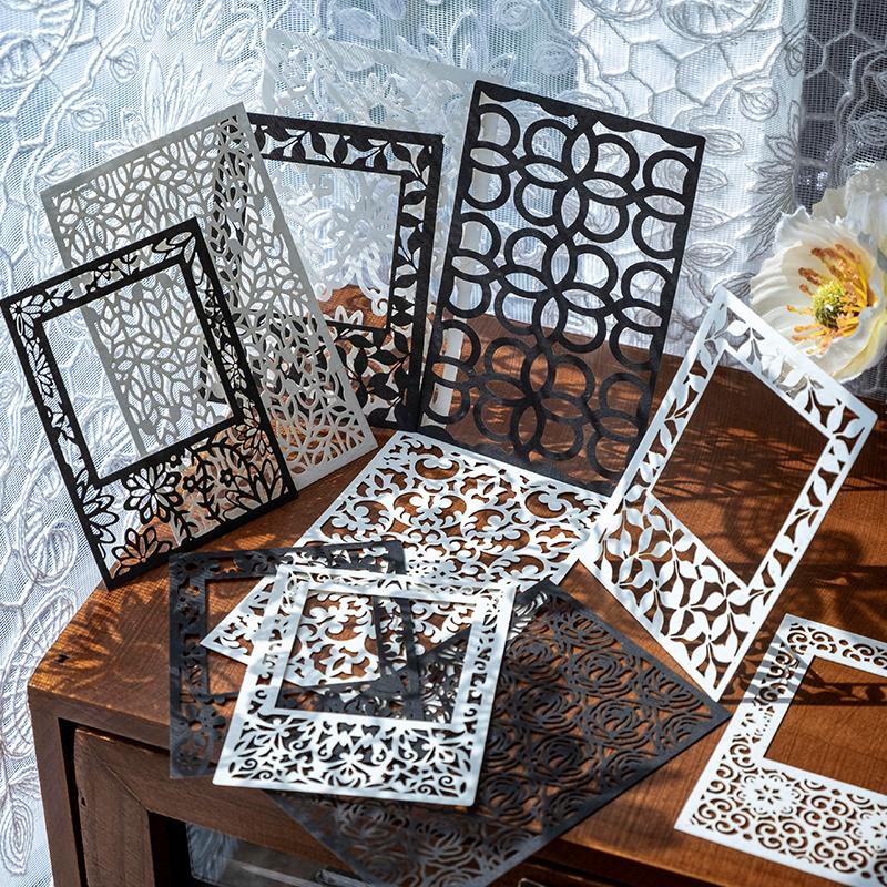 20 pcs/pack Hollow out window Style DIY Scrapbooking accessories Decorative Diary Album Junk Journal Supplies