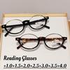 Нейтральная мода Новые очки для чтения с круглой оправой Очки HD с защитой от синего света Женские ретро очки для пресбиопии с полуободковой оправой