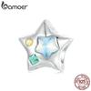 BAMOER Balloon Star Charm Beads for Women Jewelry Making 925 Sterling Silver Charm for Original Bracelet Accessories