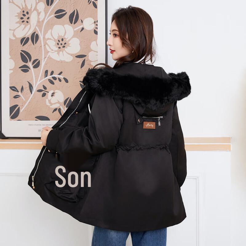 Kaiser Женская парка с воротником из лисьего меха и подкладкой из кроличьего меха