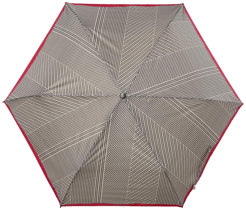 Folding Umbrella MOONBAT Sweet Jasmil Mixed Stripe Folding Umbrella Umbrella for Rain and Sunshine Simple Stylish Cute UV Light PU Black Black Rib