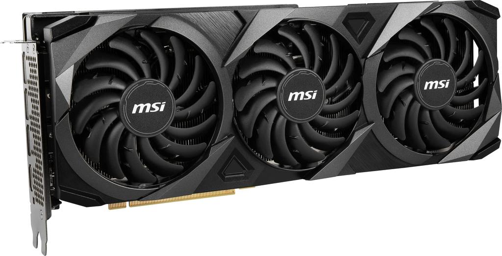 MSI Игровая видеокарта GeForce RTX 3070 Ti VENTUS 3X 8G OC 8 ГБ GDDR6X 1800 МГц PCI Express Gen 4 3x DP v HDMI [Восстановленная] - 256-битная 1.4a 2.1 (4K