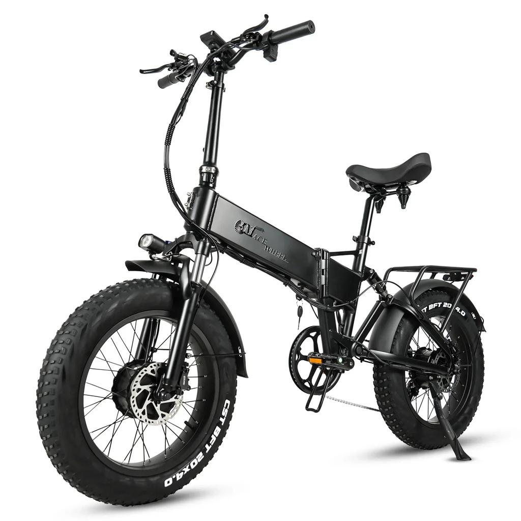 Cmacewheel RX20 MAX Electric Bike Foldable 2x750W 48V 18Ah CST 20*4.0 Inch Fat Tires Folding E-bike Hydraulic Brakes 7 Gears