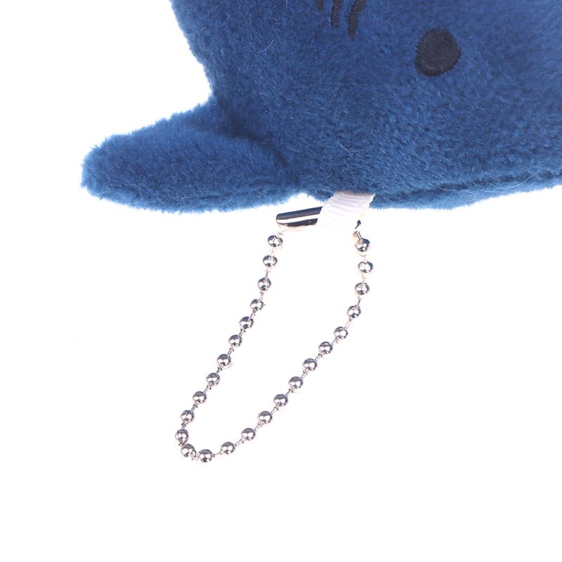 Cute Cartoon Stuffed Plush Shark Pendant Key Chain Ring Doll Toys For Kids Gifts