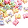 Acrylic Plated Color Matching Double-sided Bow Tie Beads for DIY Necklace Bracelet Earring Jewelry Making