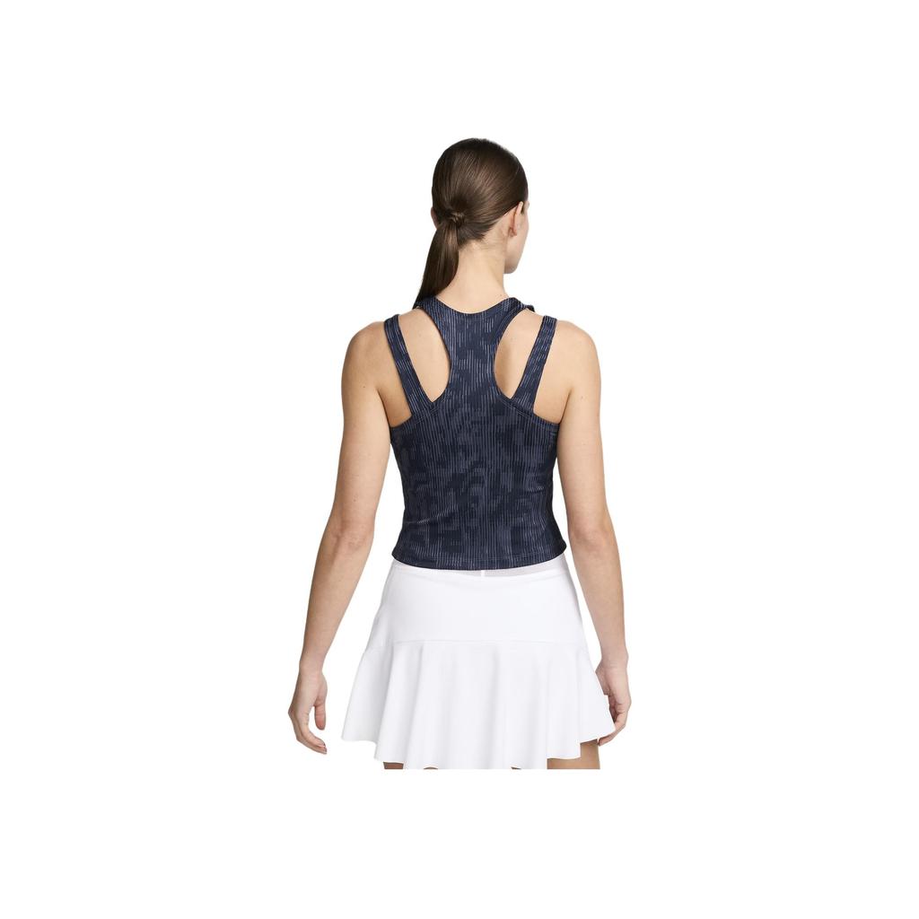Nike Dri-FIT Lightweight Breathable Moisture-Wicking Tennis Tank Top Women Tops Obsidian White FD5646-451