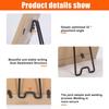 6 Pcs Photo Frame Bracket Metal Picture Frame Bracket Tabletop Photo Frame Support Stand with Self-Adhesive for 5.9-10.2 Inch Picture Frames