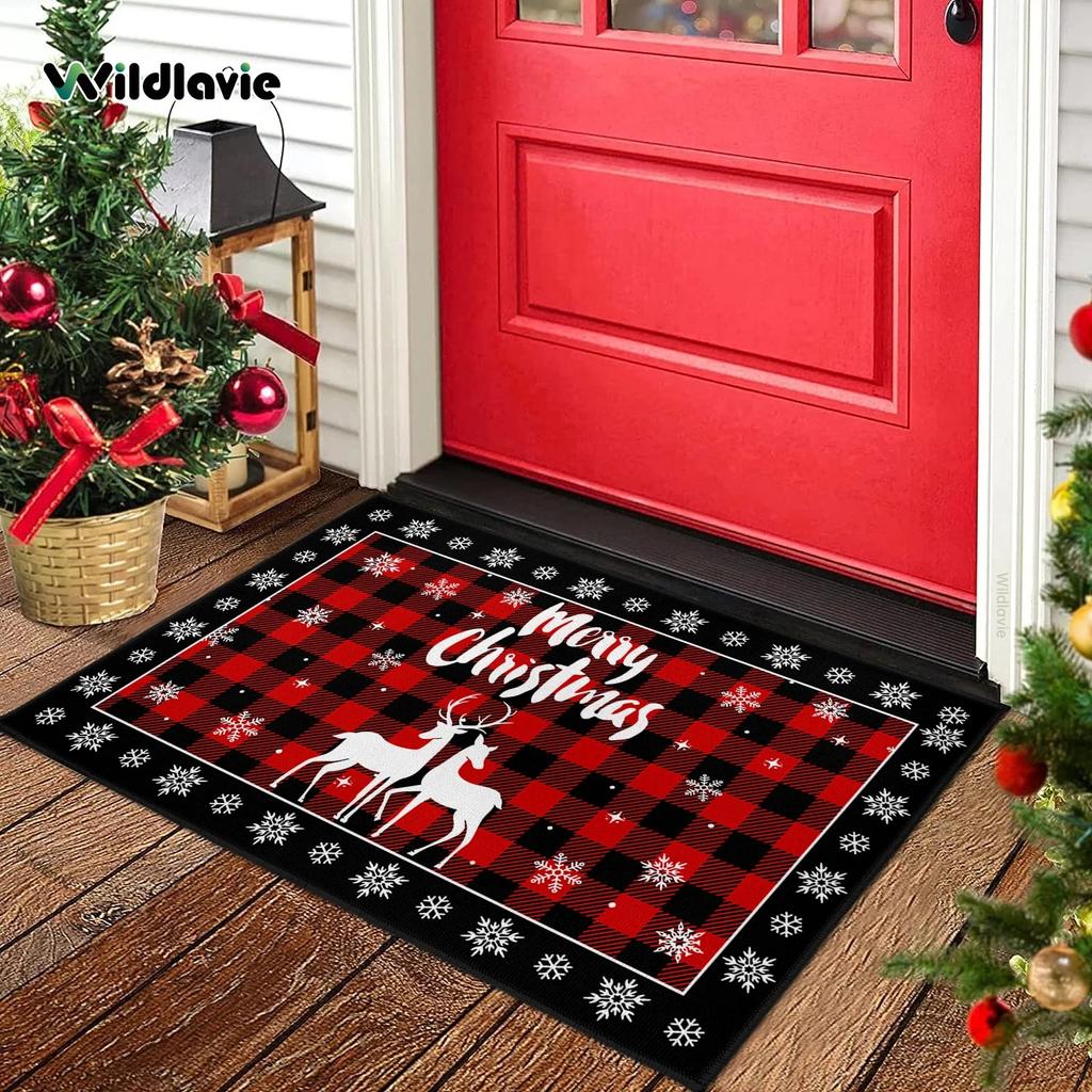 Рождественский автомобильный коврик, заполненный рождественскими подарками, коврик-придверный коврик, приветственный коврик, уличный коврик, комнатный коврик, рождественский домашний декор