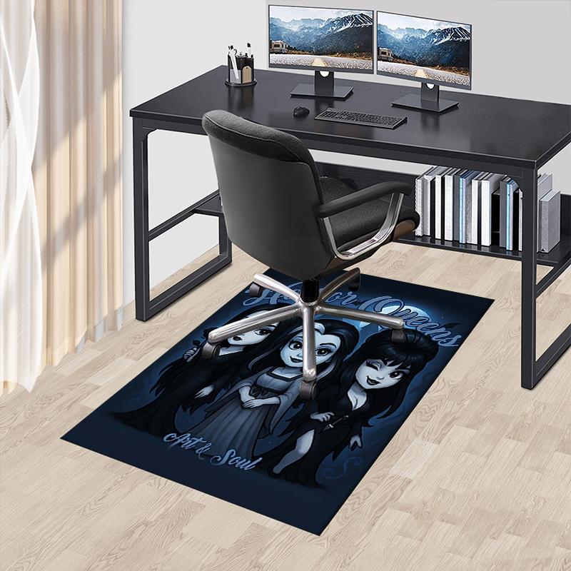 Horror Queens Office Chair Mat: Gothic Home Decor, Sofa Carpet, Office Rug Gift for All Rooms