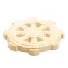 Kurita's Special Buddhist Statue [Buddhist Implement] Single-Sided Carved Buddhist Wheel (10cm Diameter) Made of Cypress Wood, 2805