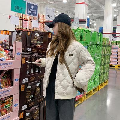 Корейская версия легкой пушистой теплой холодной свободной короткой секции из высококачественных тканей повседневная спортивная куртка хлопковая куртка пальто