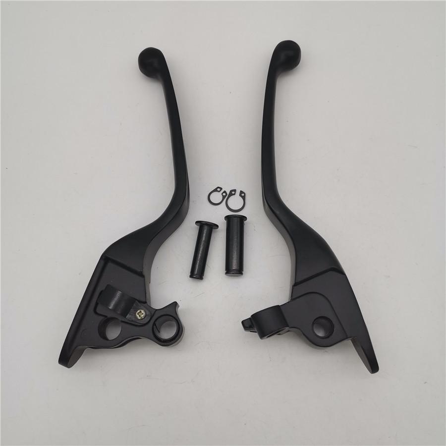 Пара левых и правых черных алюминиевых рычагов тормоза и сцепления для мотоцикла/скутера