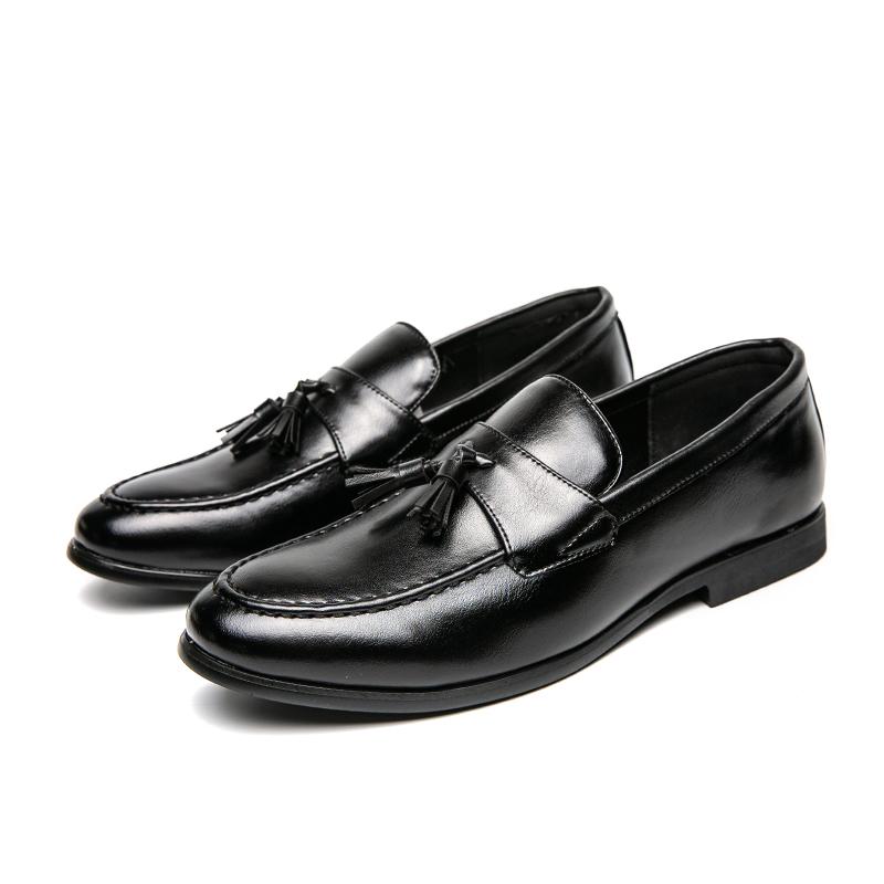 2024 Mens Shoes Classic Tassel Loafers Bottom Leather Gentleman Fashion Slip-on Shoes Business Driving Shoes Handmade Versatile