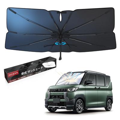 Улучшенный солнцезащитный козырек Mozan для лобового стекла Mitsubishi New Delica Mini Май 2023 Стекловолоконный солнцезащитный козырек с вращением и гибкой защитой от УФ-излучения и тепла для