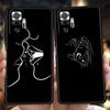 Абстрактная Линия Сексуальная Пара Тело Чехол для Телефона для Redmi 13C 10C Note 13 12 10 11 Pro Plus 7 8T K40 K50 Gaming Pro Мягкий Чехол