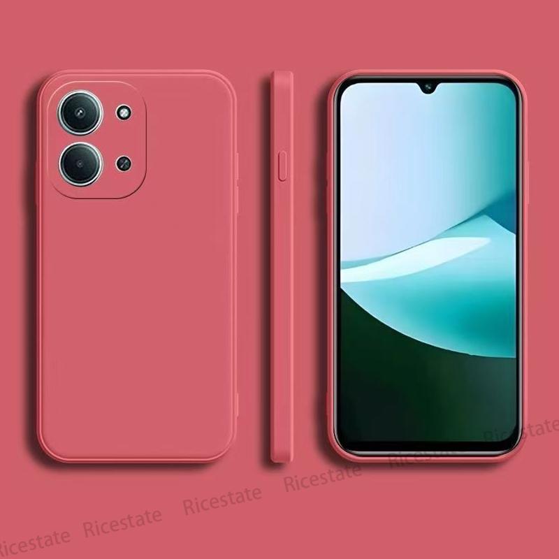 Для Xiaomi Redmi 15C 4G 5G Чехол Квадратный Жидкий Силикон Защитный Задняя Крышка Телефона Чехлы Для Redmi15c