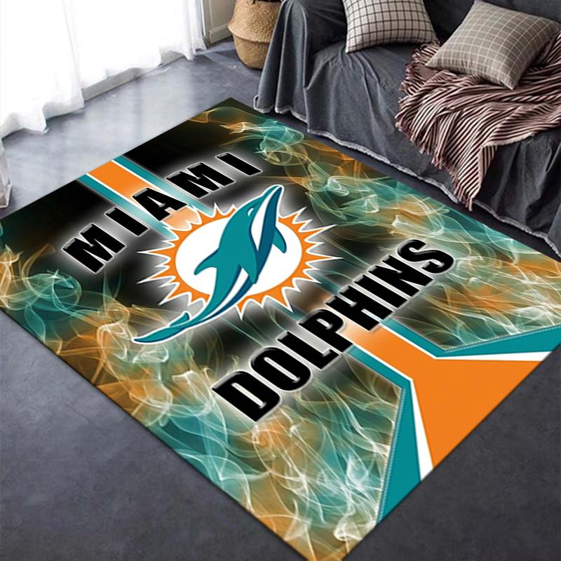 Miami Dolphins Carpet Rug For Living Room Bedroom Home Sofa Decorationkids Play Nonslip Floor Mat