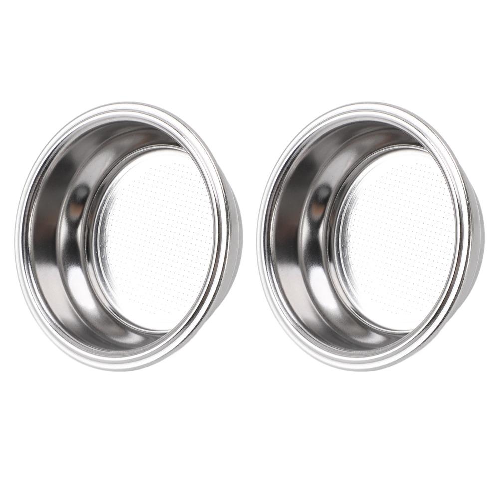 2pcs set Double Layer Portafilter Filter Basket  For Portafilter Coffee Machine