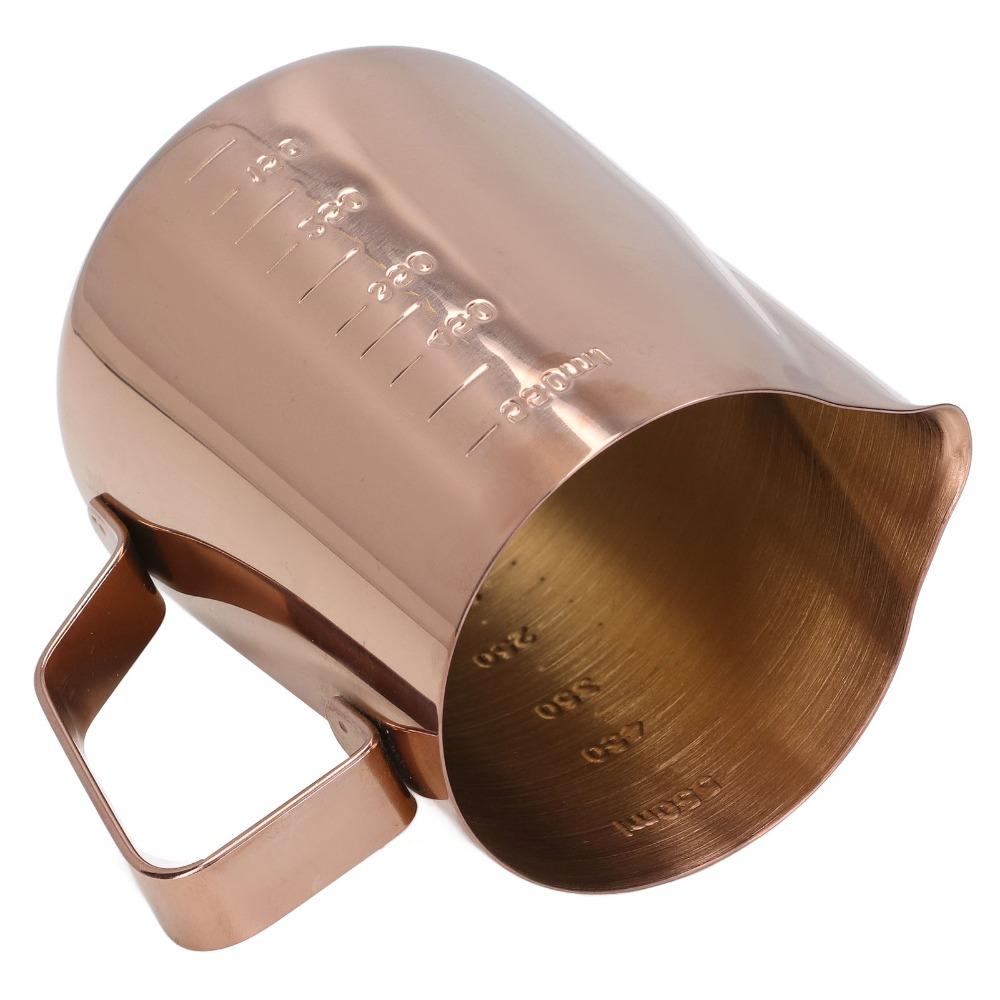 Питчер для вспенивания Rose Gold, объем 550 мл, питчер для взбивания молока кофе, питчер для пара, латте-арт