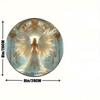 Charming Angel Round Wall Decor for Home and Office. A Durable, Easy-to-clean Creative Gift.